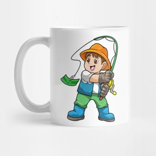 Angler with Fishing rod Mug